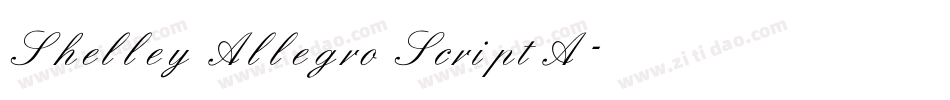 Shelley Allegro ScriptA字体转换